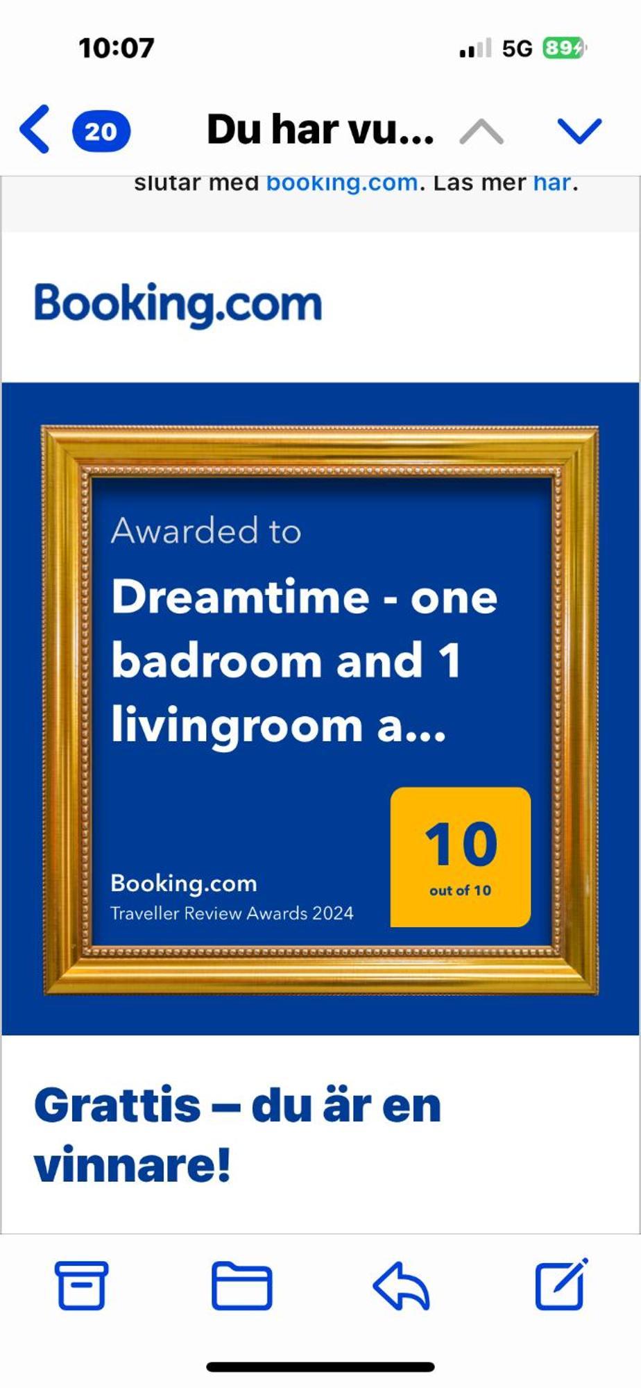 Dreamtime - One Badroom And 1 Livingroom *